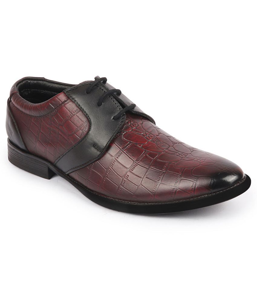     			Fausto - Brown Men's Saddle Formal Shoes