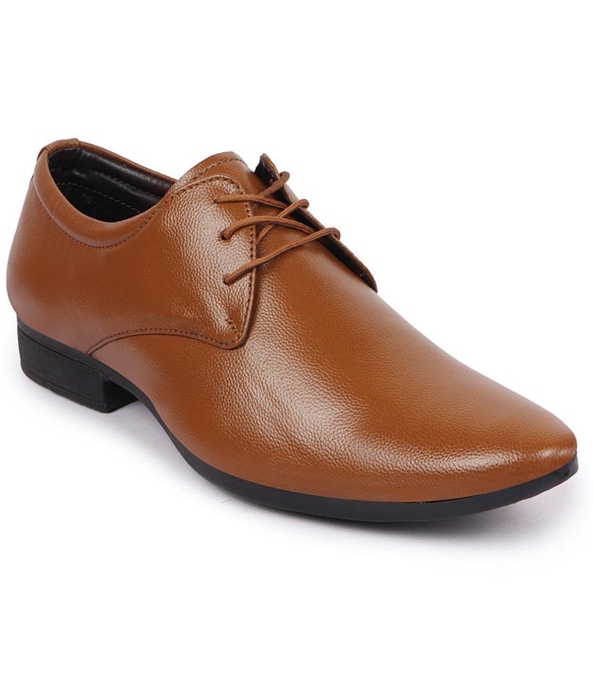     			Fausto - Tan Men's Oxford Formal Shoes