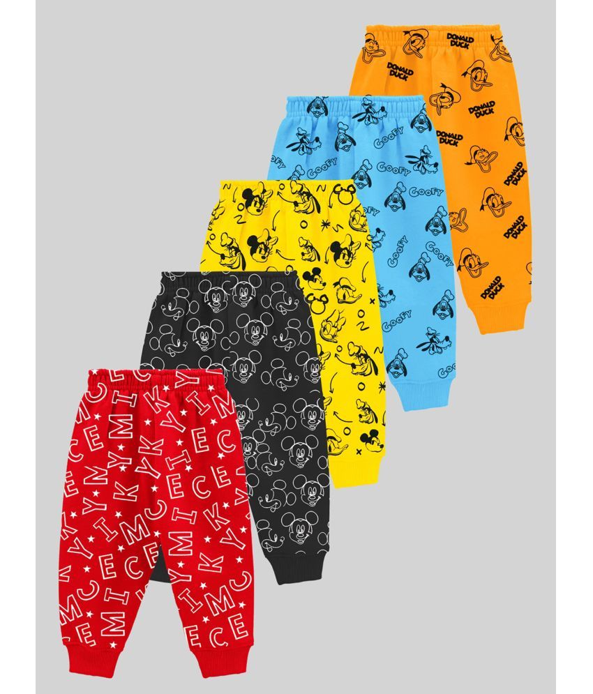     			Kuchipoo Pack of 5 Cotton Blend Three-Fourth For Boys ( Multi Color )