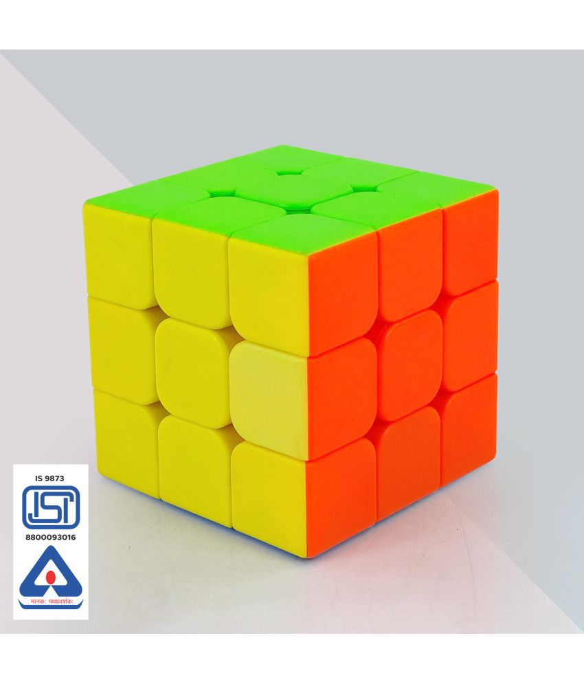     			NHR Cubes 3x3 High Speed Sticker Less Magic Puzzle Cube Game Toy  (1 Pieces)