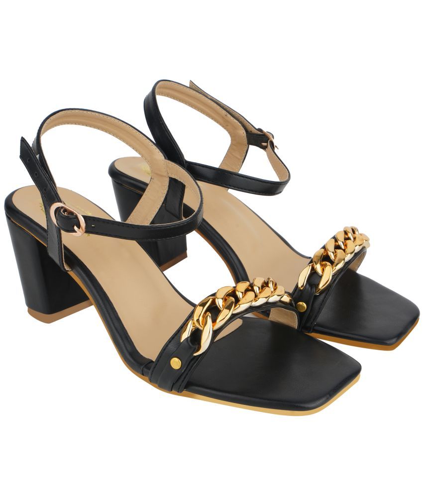     			Shoetopia - Black Women's Sandal Heels