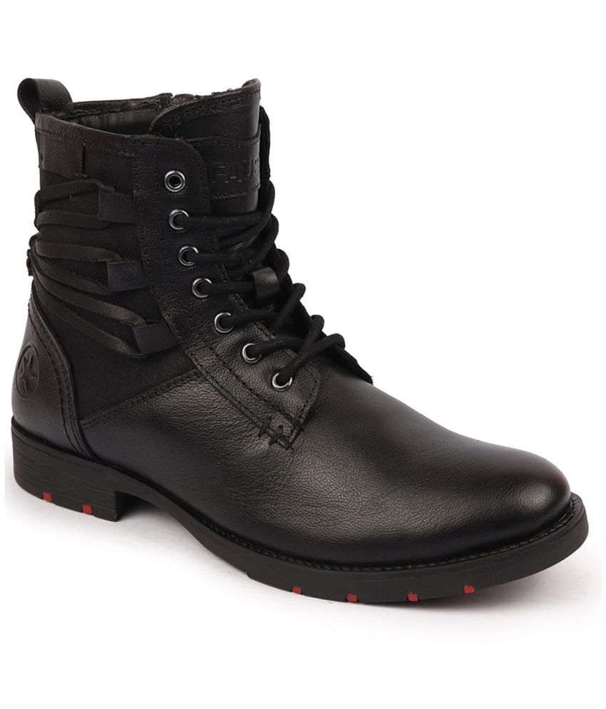     			Fausto - Black Men's Casual Boots