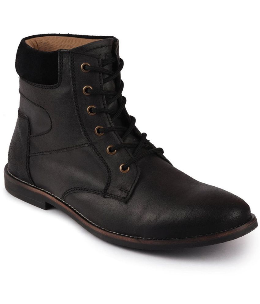     			Fausto - Black Men's Casual Boots