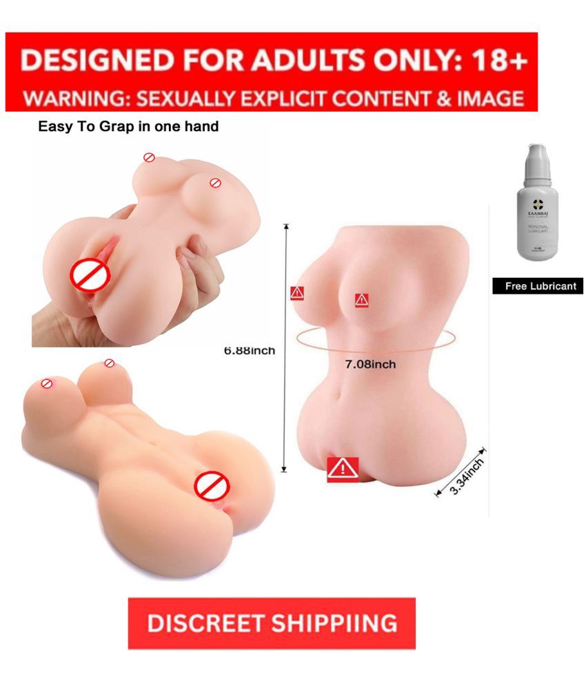     			Half Body Mini Doll Silicone Pocket Pussy Sex Doll With Breast And Anal For Masturbation Toy By Bluemoon