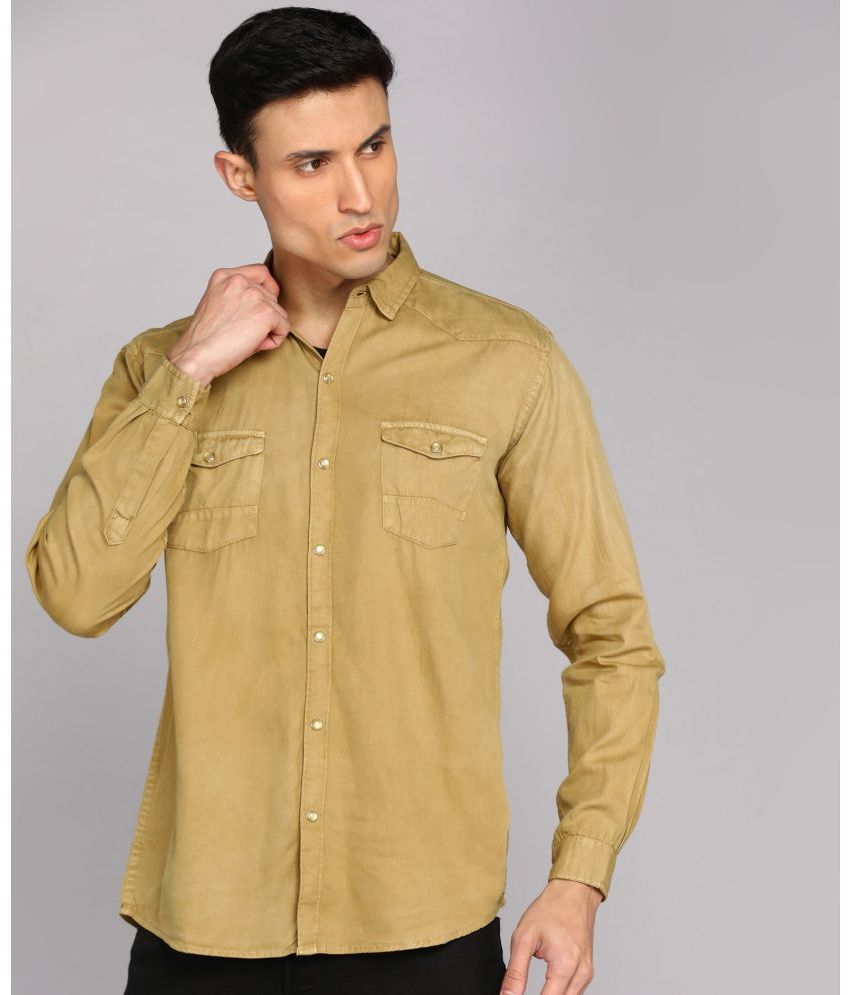     			Kuons Avenue - Beige 100% Cotton Regular Fit Men's Casual Shirt ( Pack of 1 )