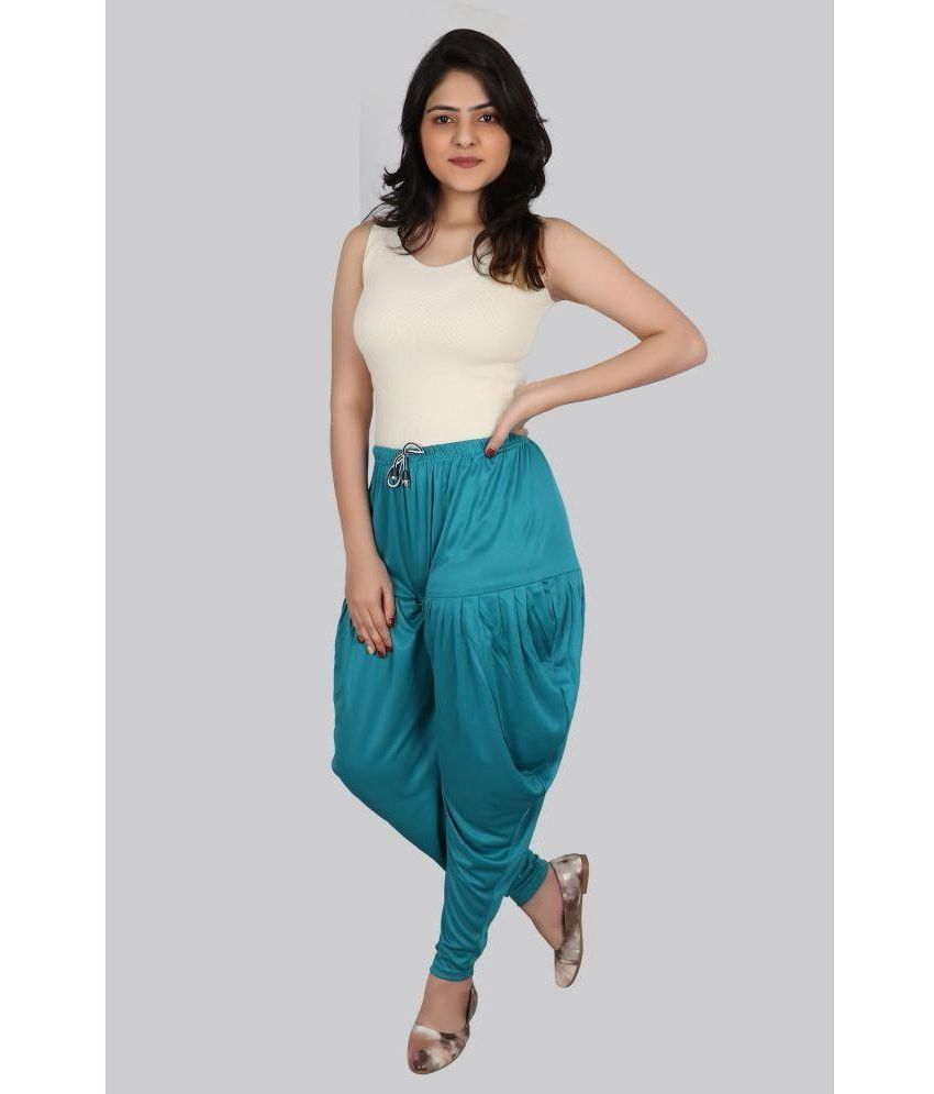     			PURSA - Sea Green Satin Loose Women's Jodhpuri Pants ( Pack of 1 )