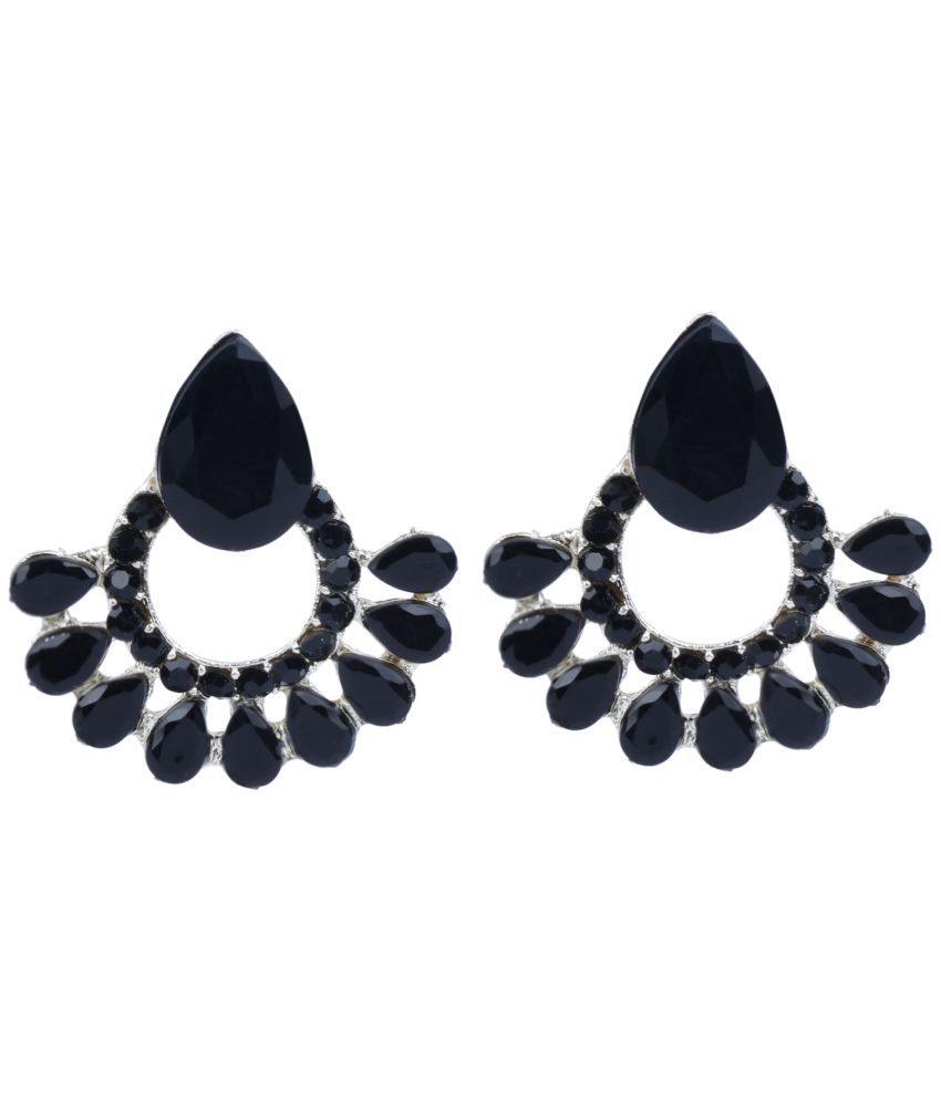     			Sunhari Jewels - Black Stud Earrings ( Pack of 1 )