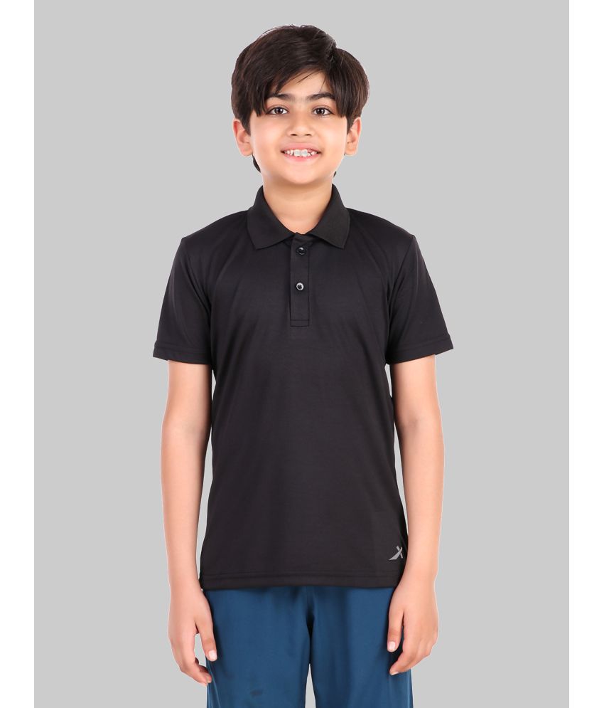     			Vector X - Black Polyester Boy's Polo T-Shirt ( Pack of 1 )