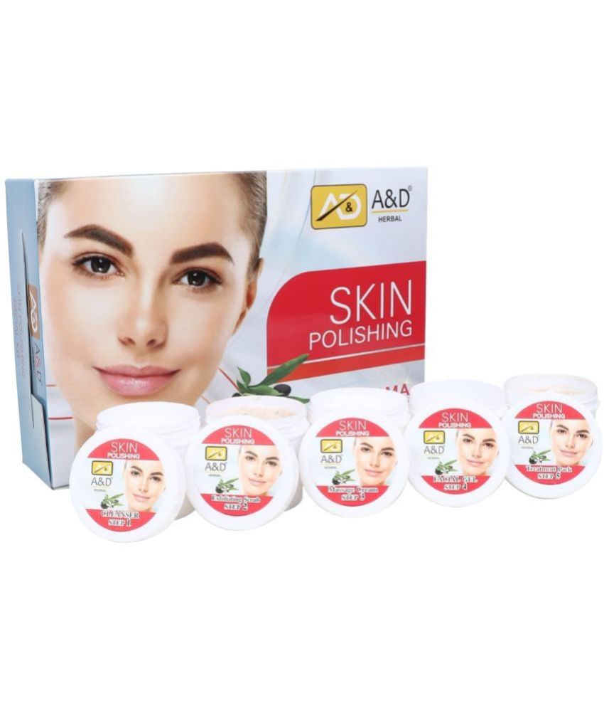     			A & D HERBAL - Skin Revival Facial Kit For All Skin Type ( Pack of 5 )