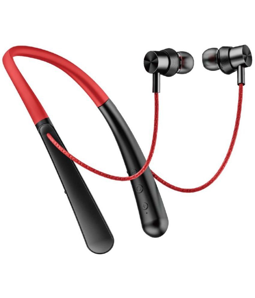     			Bell  BLBHS 180  Bluetooth Bluetooth Earphone In Ear Powerfull Bass Red