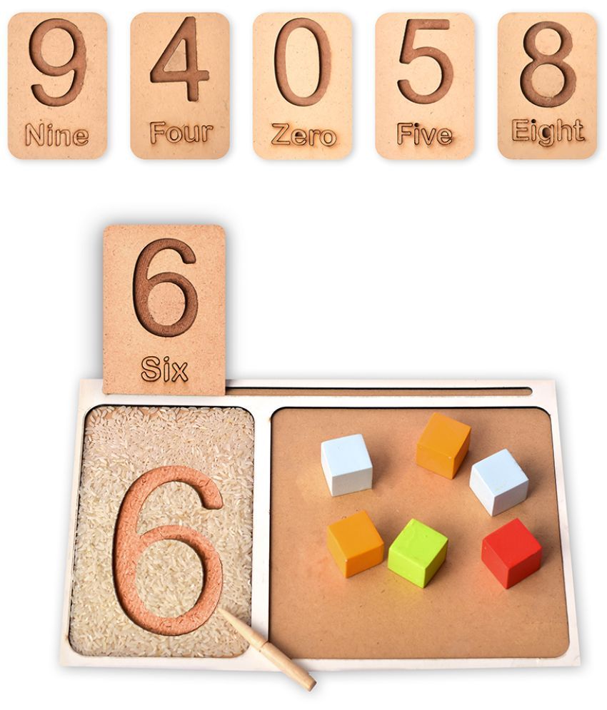     			Ilearnngrow Montessori Number Literacy Game for 1 2 3 Years Boys and Girls Kids - Multicolor