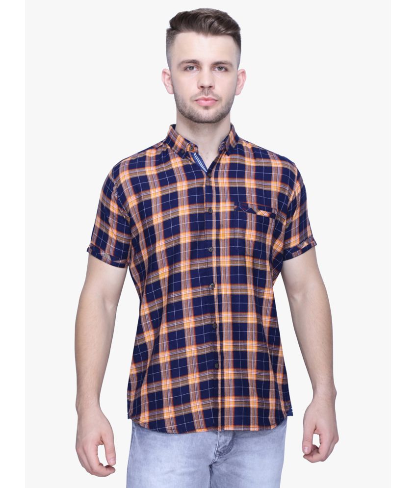     			Kuons Avenue - Orange 100% Cotton Slim Fit Men's Casual Shirt ( Pack of 1 )