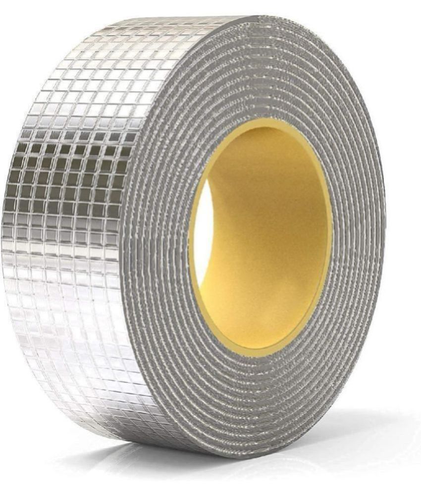     			Leakage Repair Waterproof Tape for Pipe Leakage Roof Water Leakage Solution Alum - Silver Single Sided Duct Tape ( Pack of 4 )