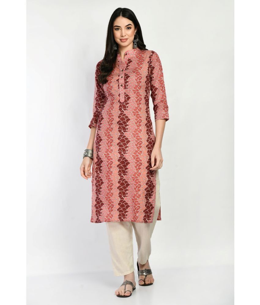     			MAURYA 100% Cotton Printed Straight Women's Kurti - Multicolor ( Pack of 1 )