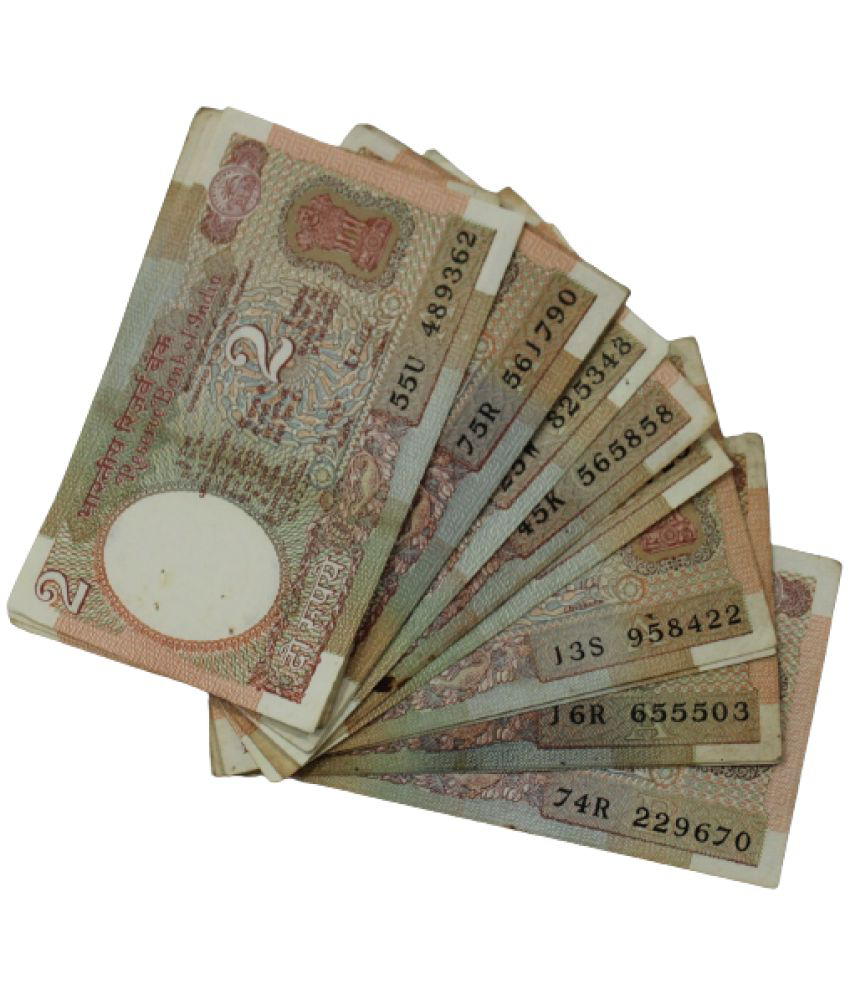     			Numiscart - Set of 14 - 2 Rupees Mix Signs (Satelite) Collectible Old and Rare 14 Banknotes Paper currency & Bank notes
