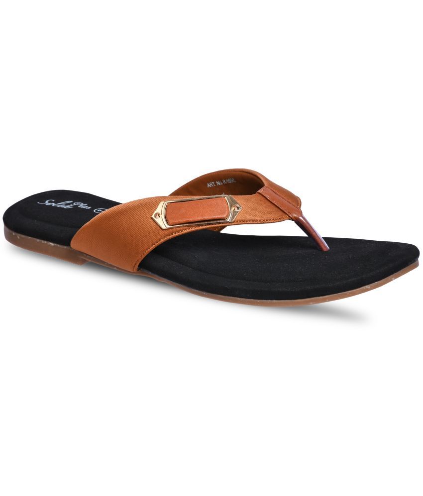     			Paragon Tan Floater Sandals