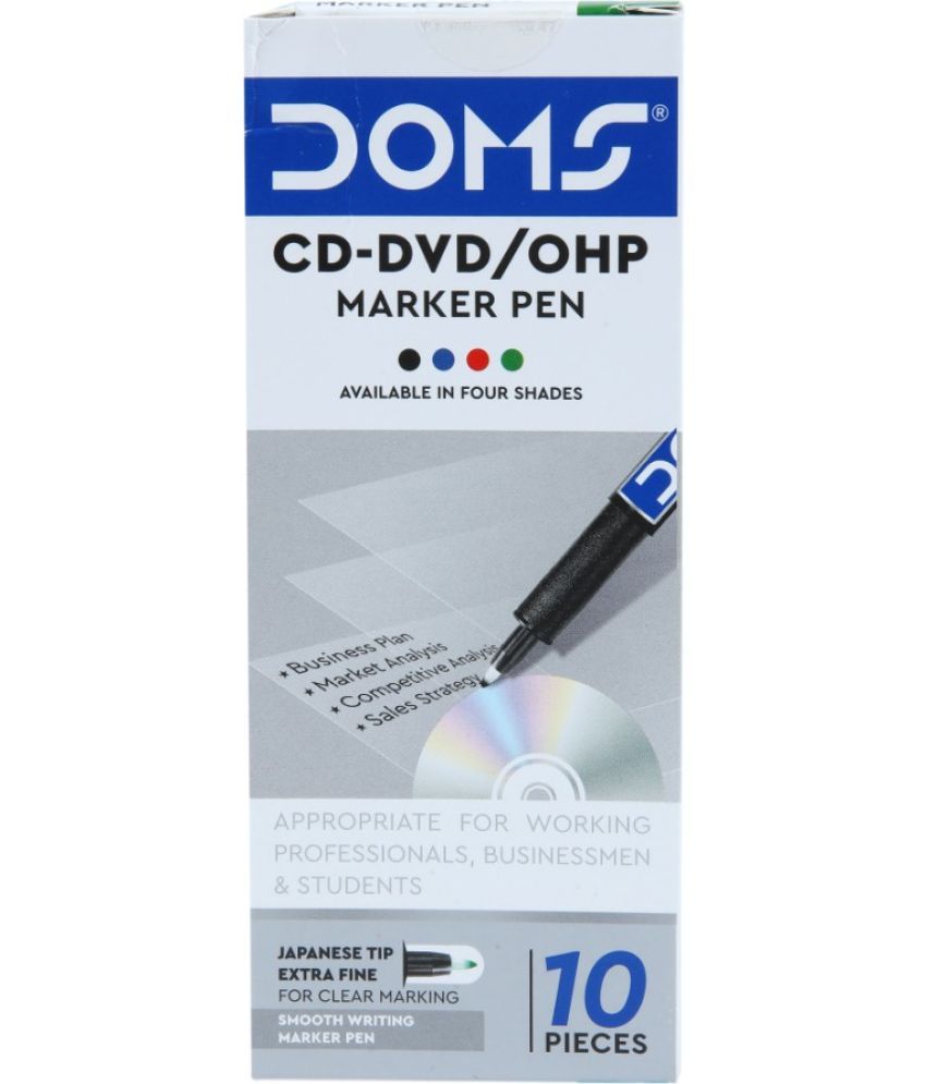     			DOMS Non - Toxic CD-DVD/OHP Marker (Set of 20, Green)