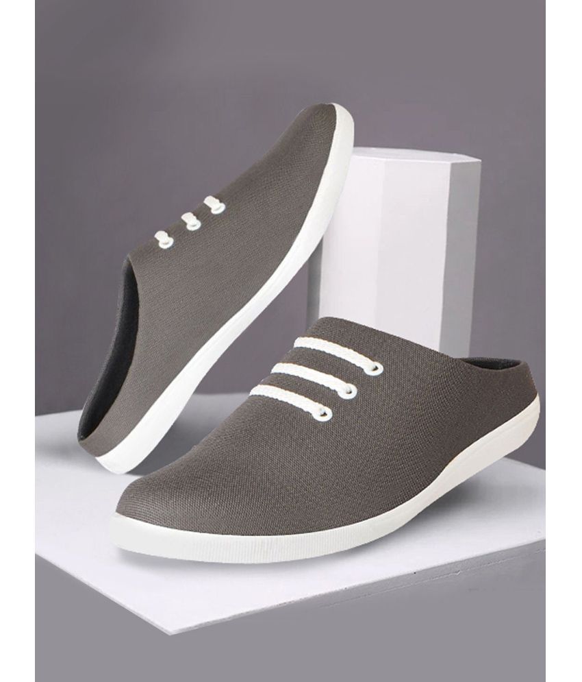     			Fausto - Light Grey Men's Slip-on Shoes