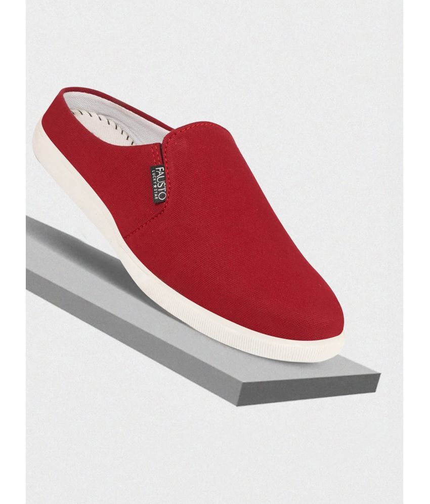     			Fausto - Maroon Men's Slip-on Shoes