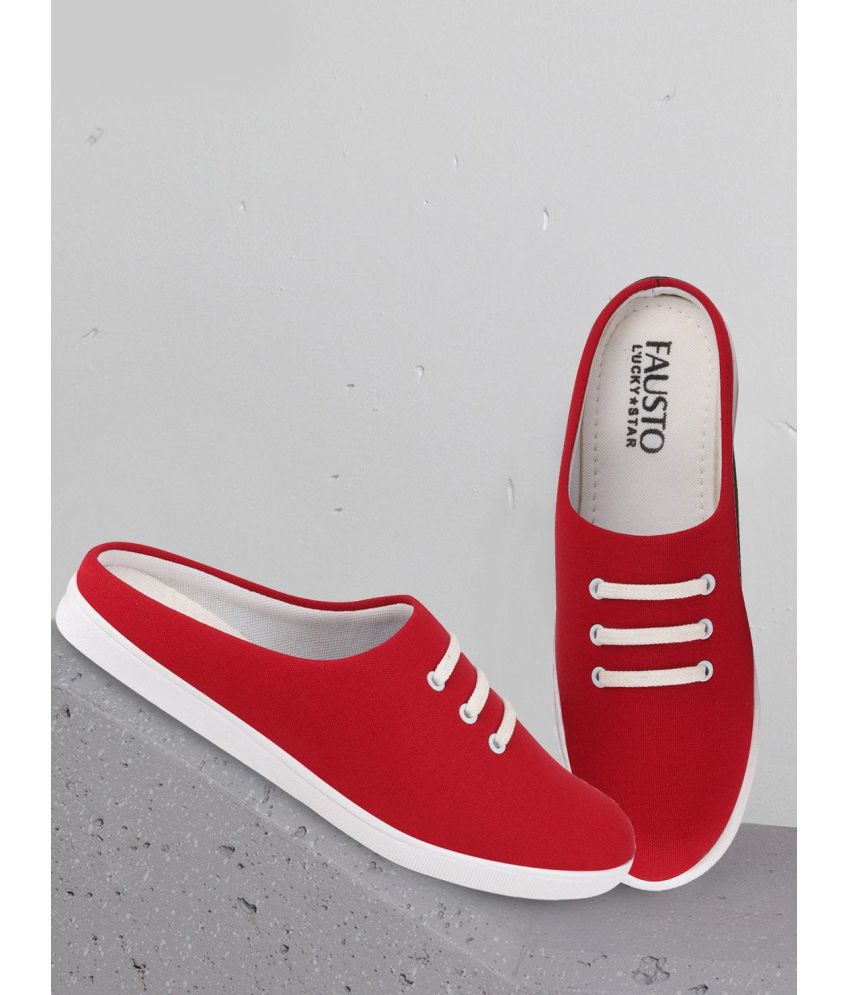     			Fausto - Red Men's Slip-on Shoes