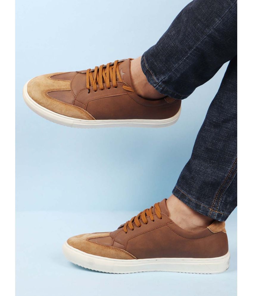     			Fausto - Tan Men's Sneakers