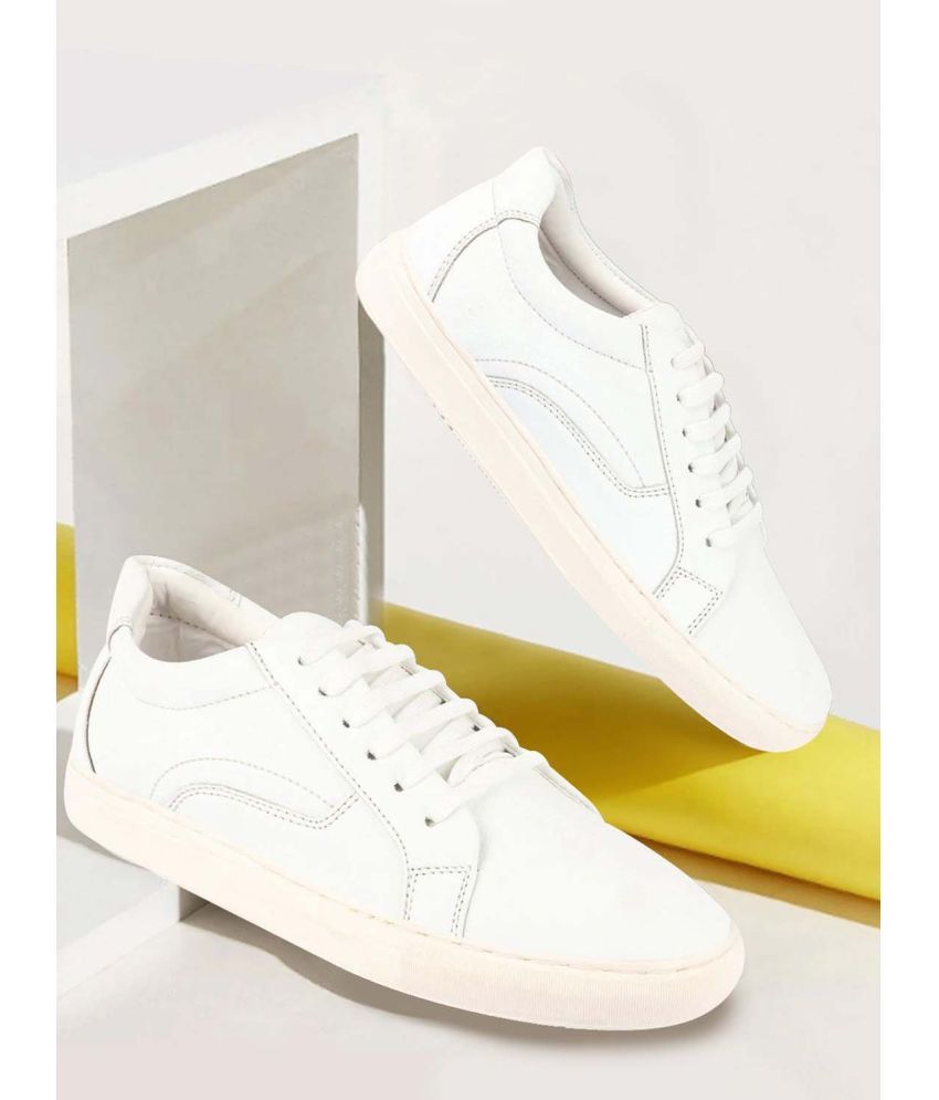     			Fausto - White Men's Sneakers