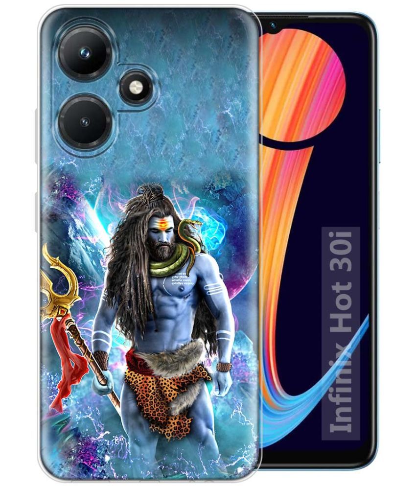     			NBOX - Multicolor Printed Back Cover Silicon Compatible For Infinix Hot 30i ( Pack of 1 )