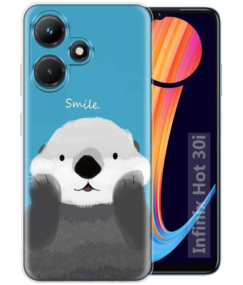     			NBOX - Multicolor Printed Back Cover Silicon Compatible For Infinix Hot 30i ( Pack of 1 )