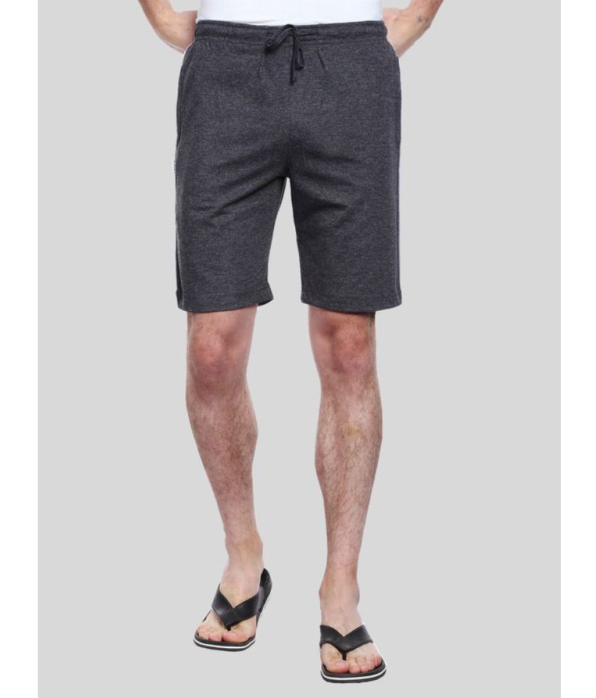     			Allocate - Charcoal Cotton Blend Men's Shorts ( Pack of 1 )
