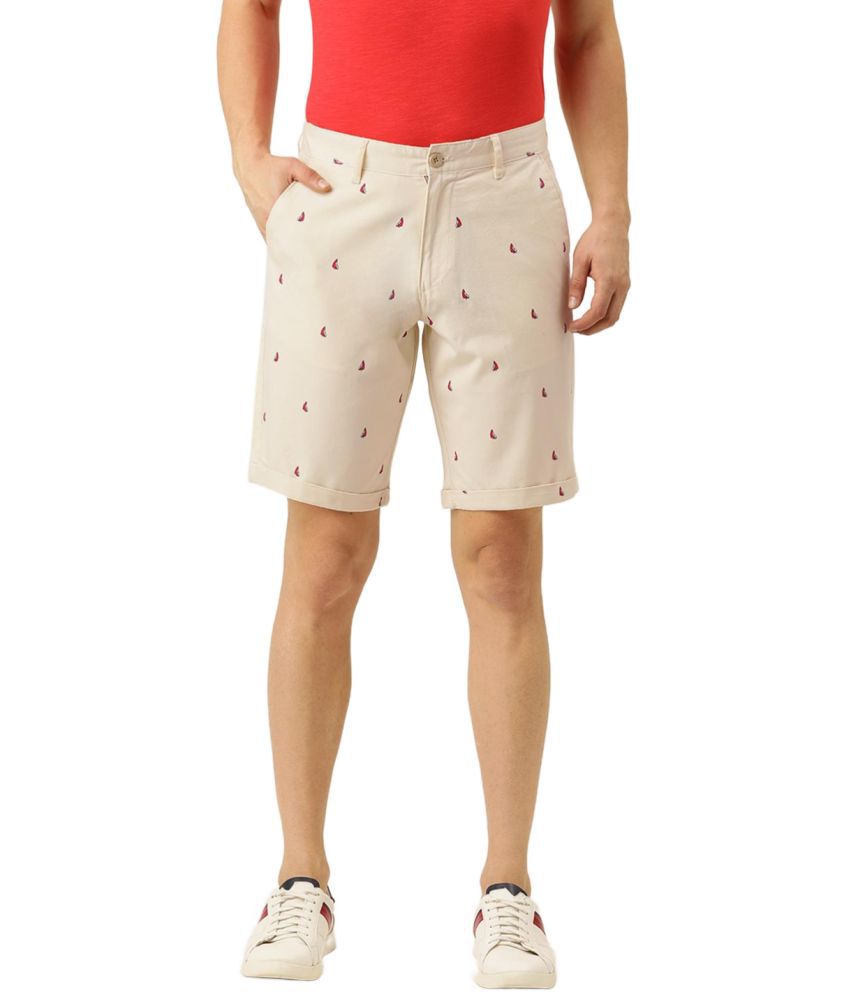     			IVOC - Beige Cotton Men's Chino Shorts ( Pack of 1 )