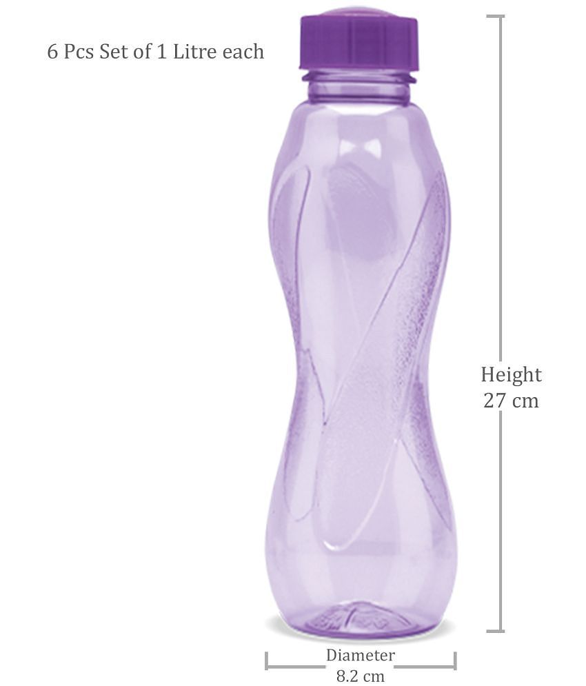 Milton - Purple Water Bottle 1000 mL ( Set of 6 ) - Purple