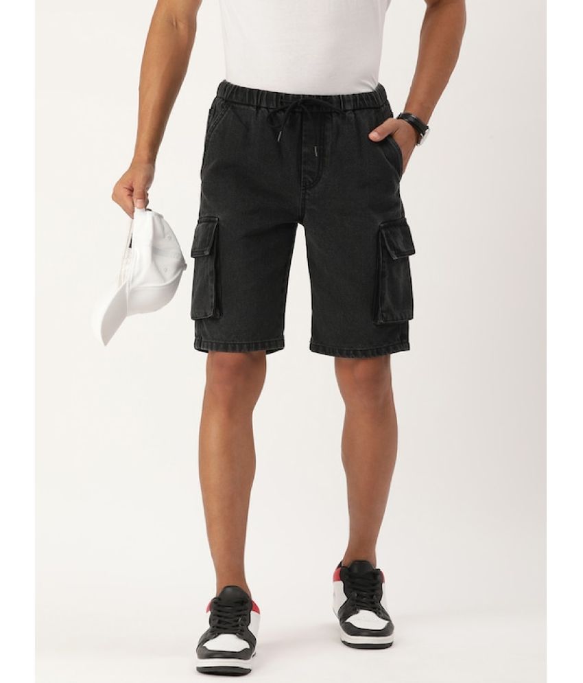     			Bene Kleed - Charcoal Cotton Men's Denim Shorts ( Pack of 1 )