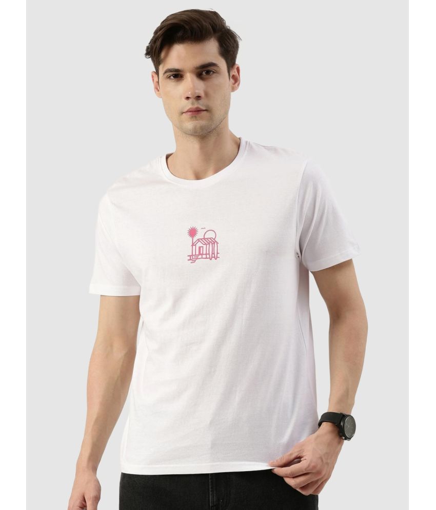     			Bene Kleed - White 100% Cotton Regular Fit Men's T-Shirt ( Pack of 1 )