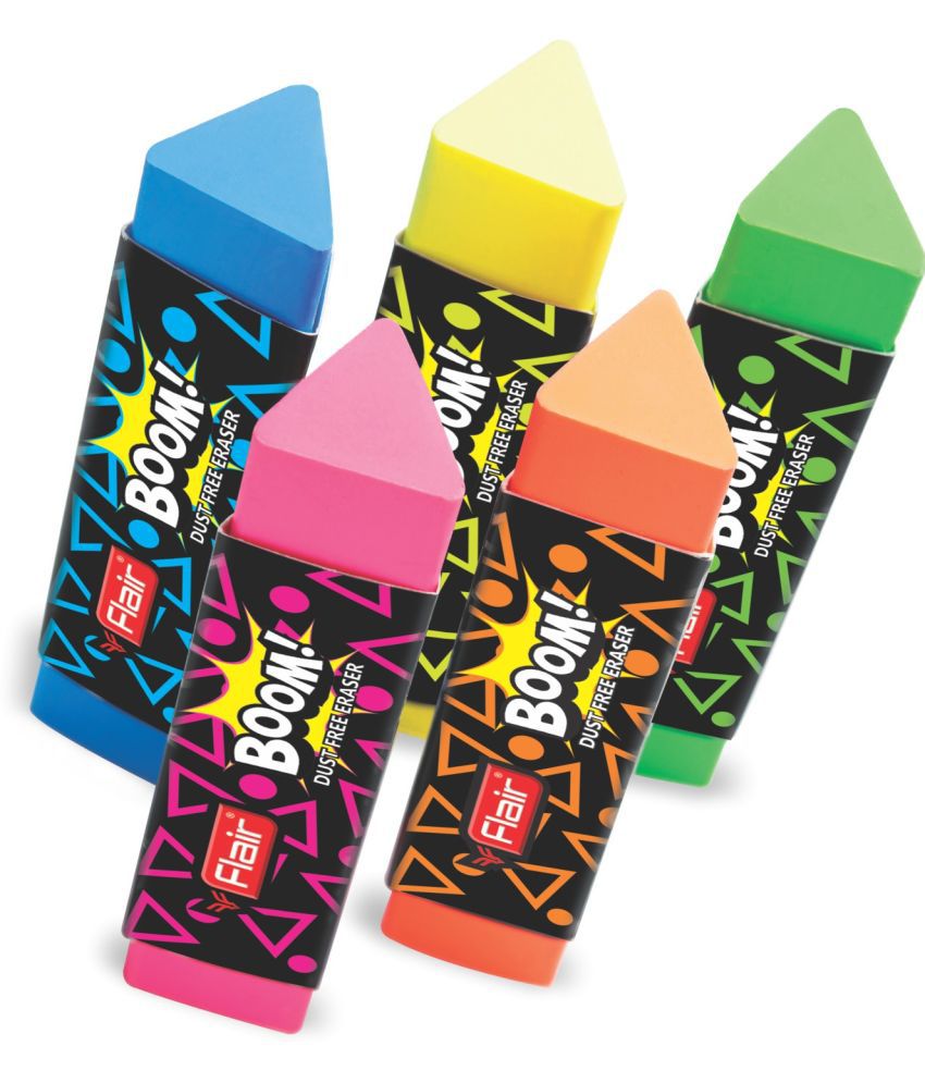    			Flair Creative Boom Non-Toxic Eraser (Multicolor)