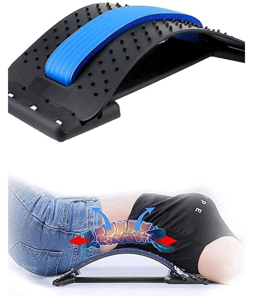     			HSP ENTERPRISES  Back Pain Relief Product Back Stretcher, Spinal Back Relaxation Device, Multi-Level Lumbar Region Back Support for Lower & Upper Muscle Pain Relief ,Back Massager For Bed ,chair & Car