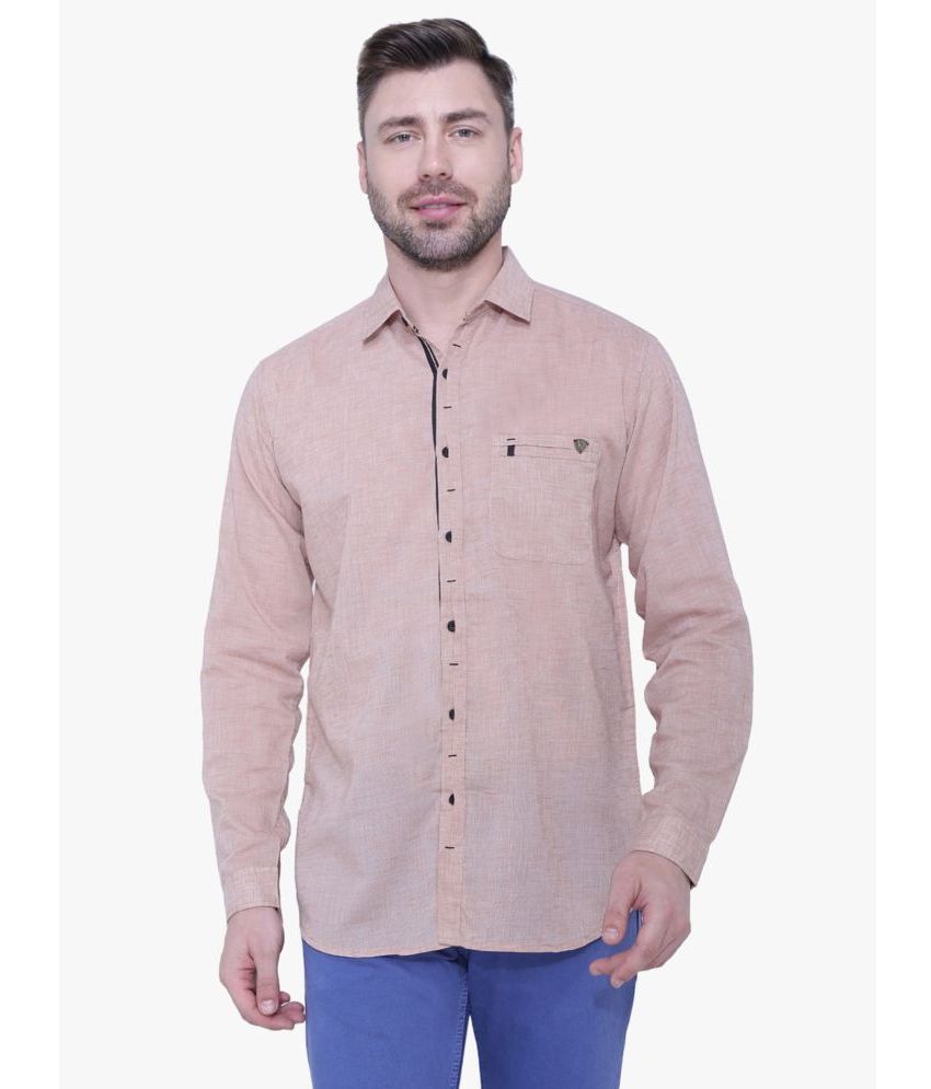     			Kuons Avenue - Pink Linen Slim Fit Men's Casual Shirt ( Pack of 1 )