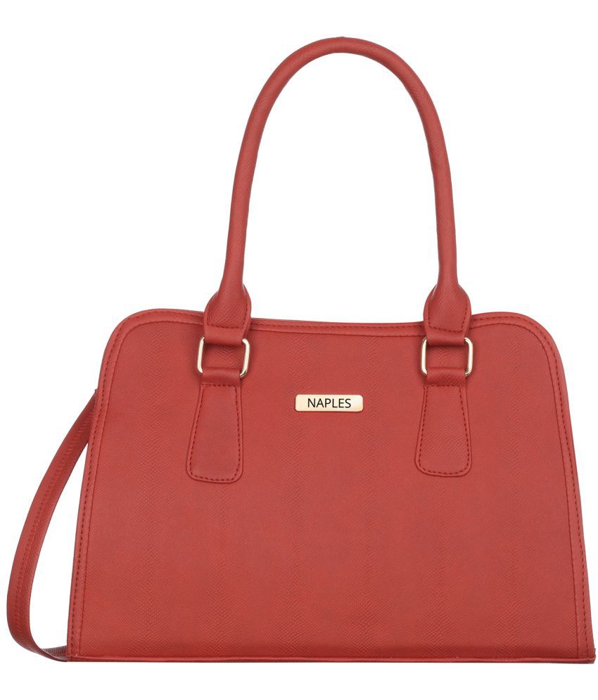     			Naples - Red PU Shoulder Bag