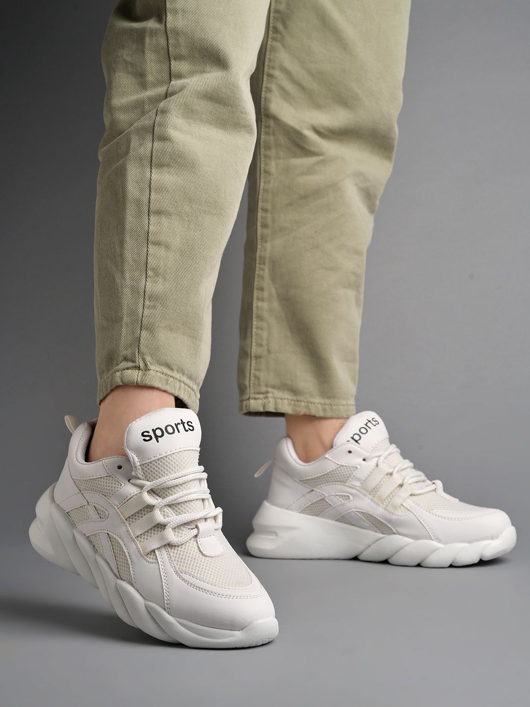     			Shoetopia - White Women's Sneakers