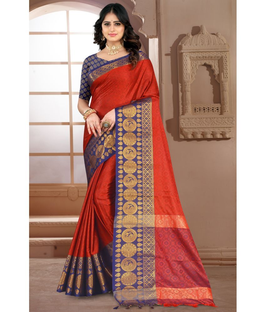     			LEELAVATI - Multicolor Silk Saree With Blouse Piece ( Pack of 1 )