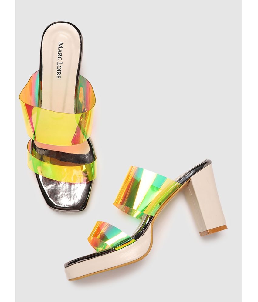     			MARC LOIRE - Off White Women's Slip On Heels