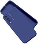 Case Vault Covers - Blue Silicon Plain Cases Compatible For Xiaomi Redmi 9 Power ( Pack of 1 )