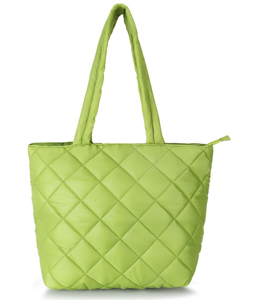     			Anekaant - Green Polyster Tote Bag