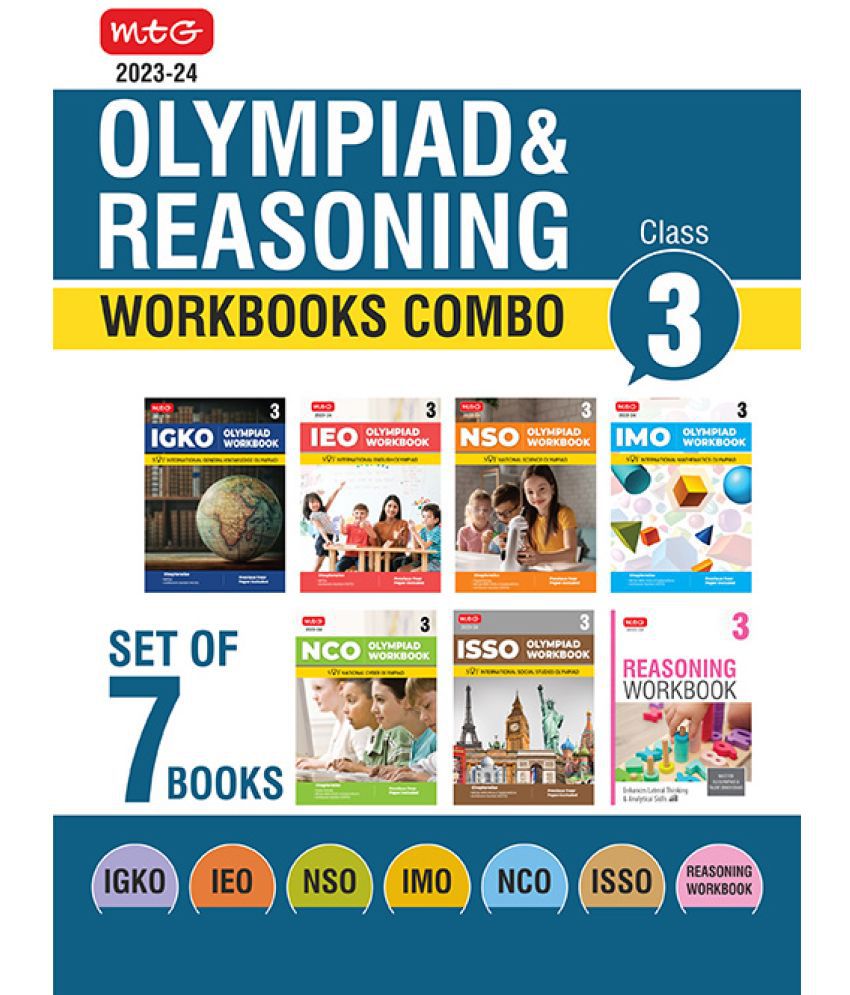    			Class 3: Work Book and Reasoning Book Combo for NSO-IMO-IEO-NCO-IGKO-ISSO
