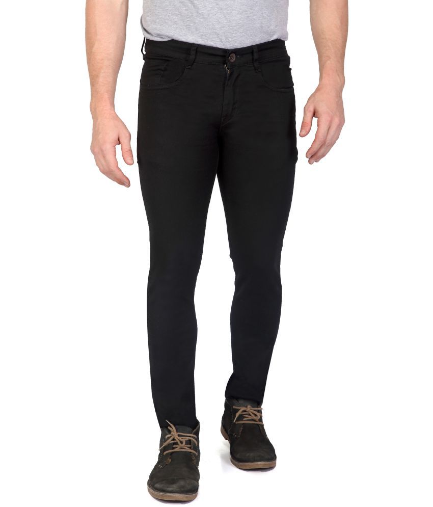     			RAGZO - Black Denim Slim Fit Men's Jeans ( Pack of 1 )