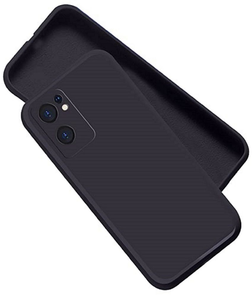     			Case Vault Covers - Black Silicon Plain Cases Compatible For Oneplus Nord Ce 2 5G ( Pack of 1 )