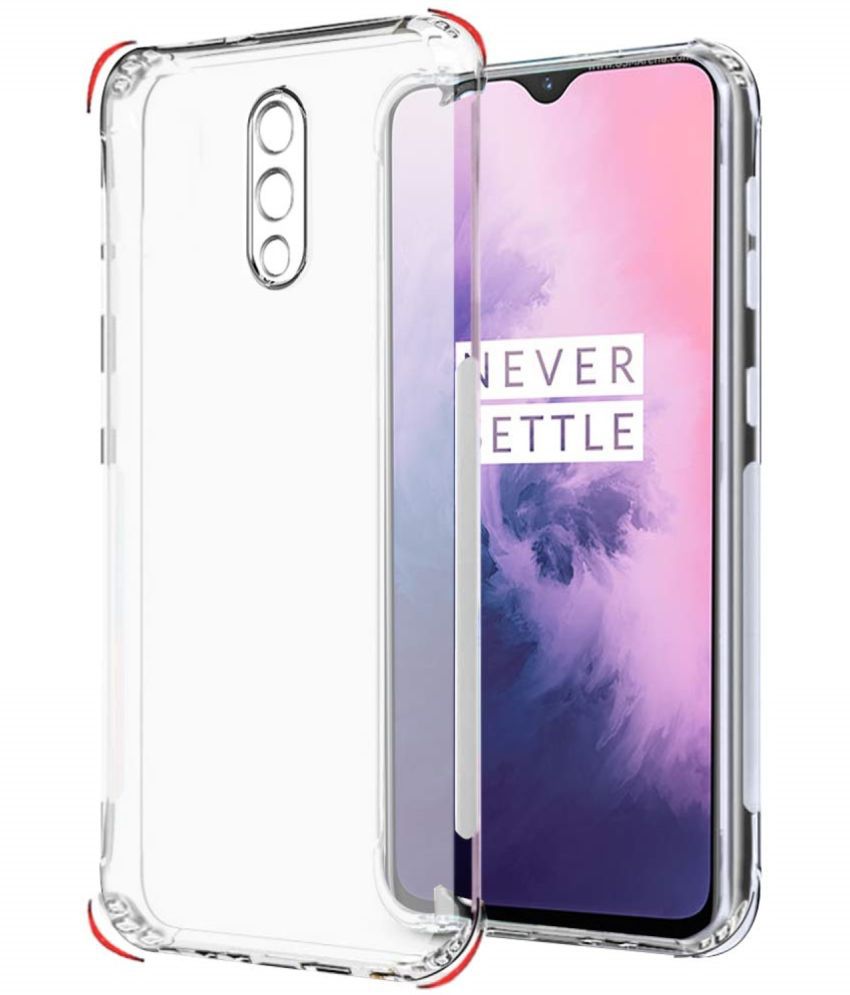     			Case Vault Covers - Transparent Silicon Silicon Soft cases Compatible For OnePlus 7 ( Pack of 1 )