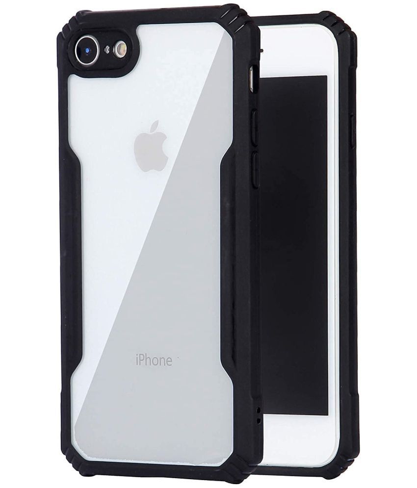     			JMA - Black Polycarbonate Hybrid Bumper Covers Compatible For Apple iPhone 6 ( Pack of 1 )