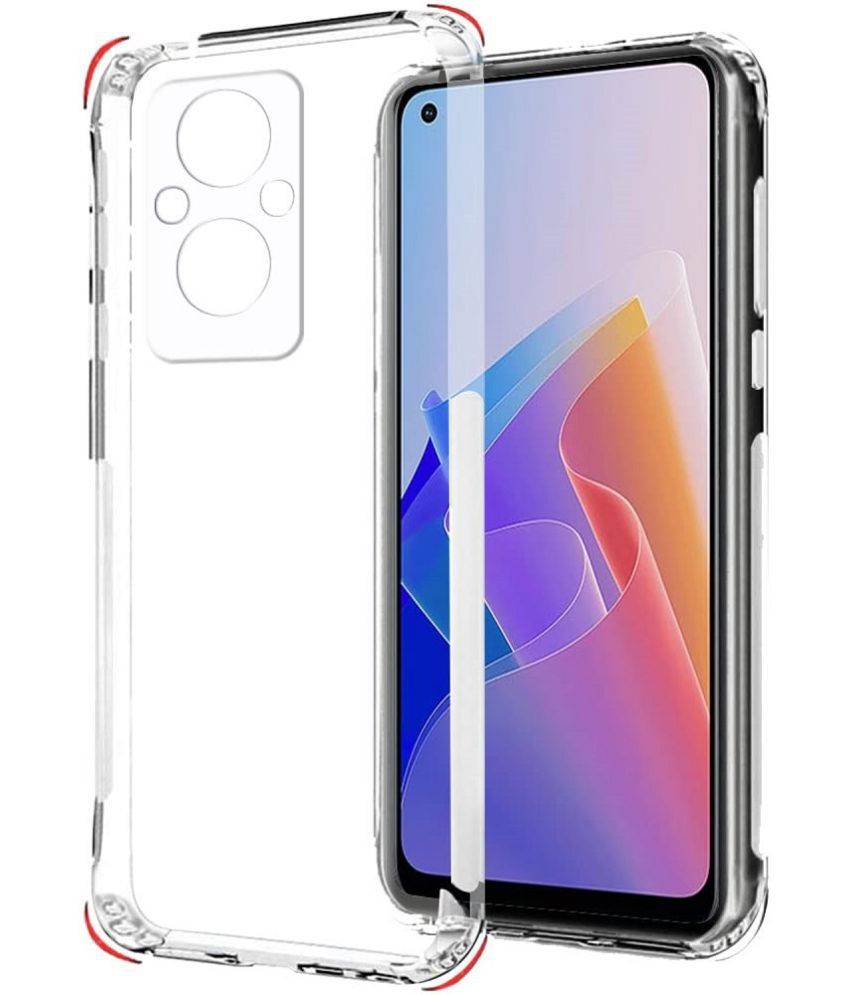     			ZAMN - Transparent Silicon Plain Cases Compatible For Oppo F21 Pro 5G ( Pack of 1 )