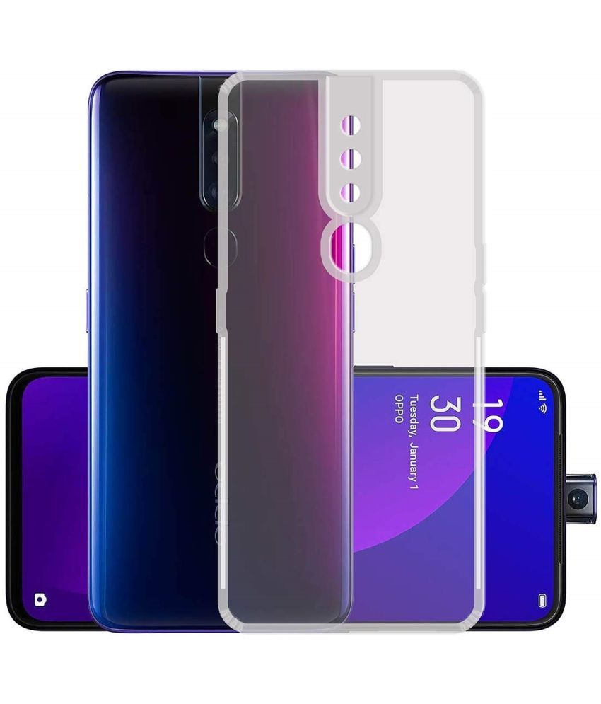     			ZAMN - Transparent Silicon Plain Cases Compatible For OPPO F11 Pro ( Pack of 1 )