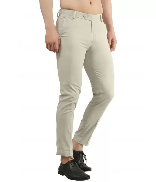 ZEGNA: Beige Pleated Trousers | SSENSE